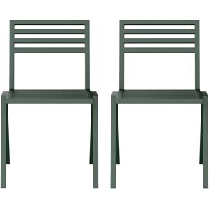 NINE 19 Outdoors - Stacking Chair Set Of 2, Green