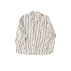 Tekla Poplin Sleepwear Hopper Stripes, Shirt Xl