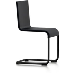 Vitra .05 Chair, Non Stacking, Basic Dark Shell, Powder-Coated Black Base, Felt Glides For Hard Floor