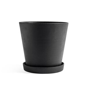HAY Flowerpot With Saucer Xxl - Black