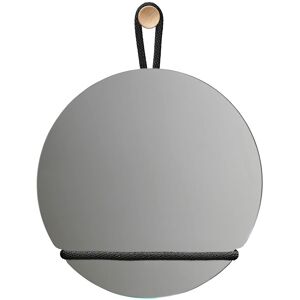 Design House Lasso Mirror Round Clear/black