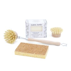 Andrée Jardin Natural Dishwashing Set Mint/lemon