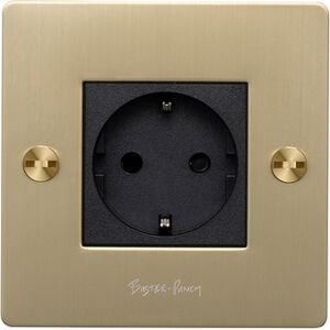 Buster + Punch Eu 1g Socket - Schuko Type F - Brass