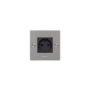 Buster + Punch Eu 1g Socket - Schuko Type F - Steel