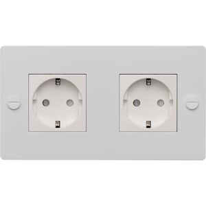 Buster + Punch Eu 2g Socket - Schuko Type F - White