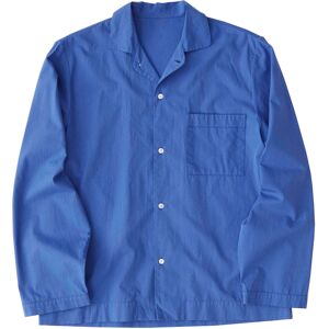 Tekla Poplin Sleepwear Shirt Royal Blue L