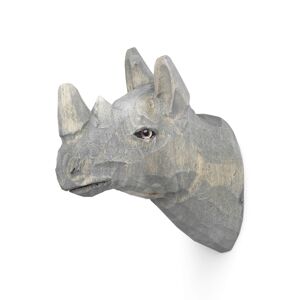Ferm Living Animal Hand-Carved Hook Rhino