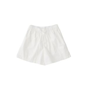 Tekla Poplin Pyamas Shorts - Alabaster White - L
