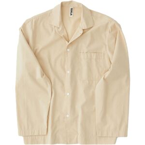 Tekla Poplin - Pyjamas Shirt - Khaki Xtra Small