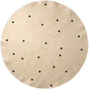 Ferm Living Jute Carpet Small Black Dots