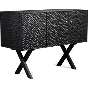 Zanat Touch Sideboard, 3 Doors/brons, Black Stained Maple