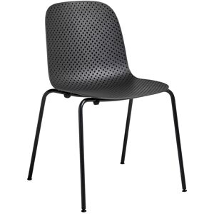 HAY 13eighty Chair - Graphite Black Base - Soft Black