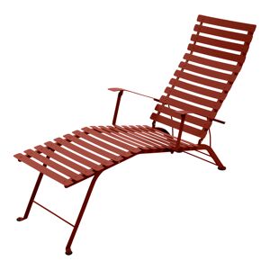 Fermob Bistro Chaise Lounge Red Ochre 20