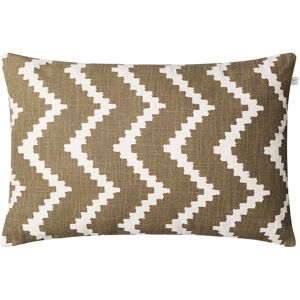 Chhatwal & Jonsson Ikat Sema Outdoor Cushion - Shitake/off White