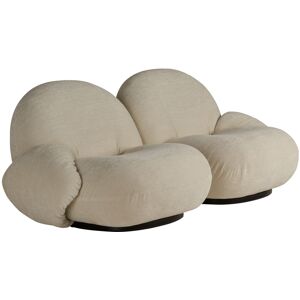 Pacha Sofa 2-Seater Full Upholstered W. Armrests, Pearl Gold, Cat 3 Gubi Harp 007 Rust