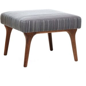 Moooi Zio Footstool, Gråbetsad Ek, Cat. Ii, Manga Brown