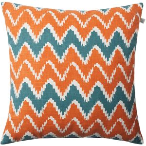 Chhatwal & Jonsson Ikat Bangalore Outdoor Cushion - Apricot Orange/heaven Blue