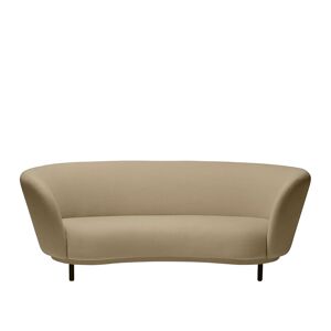 Massproductions Dandy 2 Seater Sofa, Walnut Stained Legs, Fabric C+, Kvadrat - Hallingdal 65 0126