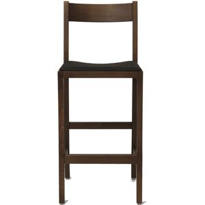 Massproductions Waiter Bar Stool 75, Walnut Stained Beech, Fabric C+, Kvadrat - Vidar 3 0333