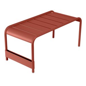 Fermob Luxembourg Large Low Table/bench, Red Ochre