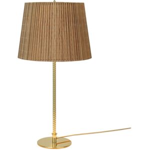 Gubi 9205 Table Lamp Base: Brass, Shade: Bamboo Untreated