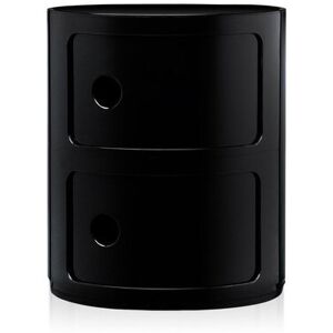 Kartell Componibili 4966, Black, 2 Compartments