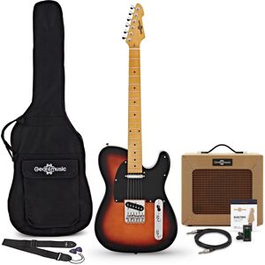 Gear4Music Knoxville Elektrisk Gitar + Forsterkerpakke Sunburst Gear4Music Knoxville Elektrisk Gitar + Forsterkerpakke Sunburst