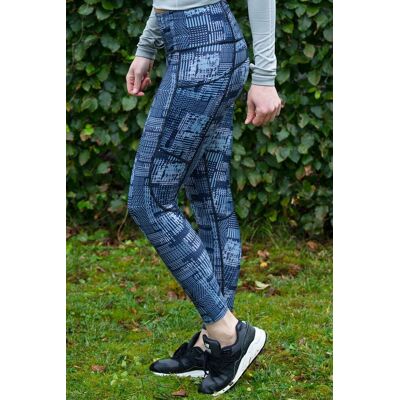 Tights High Pulse Til Dame Mønstret Marine (Xl) Tights High Pulse Til Dame Mønstret Marine (Xl)