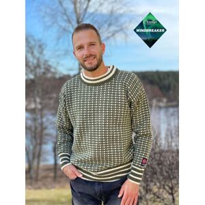 Nordlys Vindtett Islender Unisex Ullgenser Rund Hals Mørk Grønn (S) Nordlys Vindtett Islender Unisex Ullgenser Rund Hals Mørk Grønn (S)