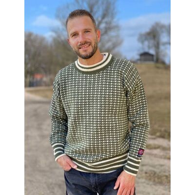 Nordlys Klassisk Islender Unisex Ullgenser Rund Hals Mørk Grønn (L) Nordlys Klassisk Islender Unisex Ullgenser Rund Hals Mørk Grønn (L)
