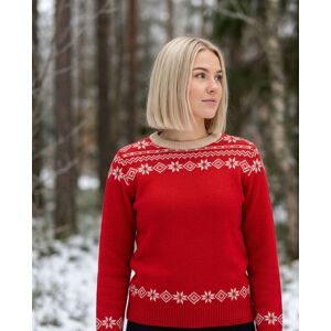 Breheim Voss Unisex Ullgenser I Rød/offwhite (M) Breheim Voss Unisex Ullgenser I Rød/offwhite (M)