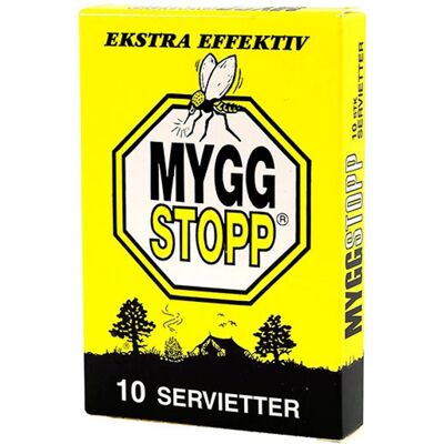 Myggstopp Servietter 10 Stk Myggstopp Servietter 10 Stk