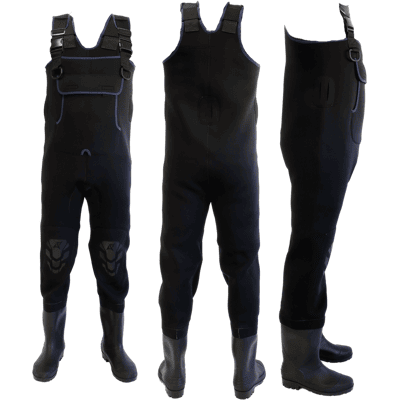 CAL - C.A. Leschbrandt Vadebukse Med Pvc Støvel - Sort Neopren - Str 41-47 CAL - C.A. Leschbrandt Vadebukse Med Pvc Støvel - Sort Neopren - Str 41-47