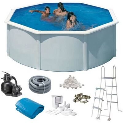Swim & Fun Basisbasseng 120 Ø350 Cm Hvit - Basseng Swim & Fun Basisbasseng 120 Ø350 Cm Hvit - Basseng