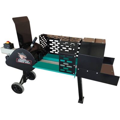e-serv Gardentec Timber Elektrisk Turbovedkløyver 8 Tonn Inkl Stativ Og Store Hjul e-serv Gardentec Timber Elektrisk Turbovedkløyver 8 Tonn Inkl Stativ Og Store Hjul