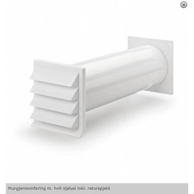 Silverline murgjennomføring M. Hvit Sjalusi Silverline murgjennomføring M. Hvit Sjalusi