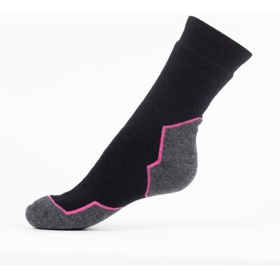 Safa Haga Sokker Svart/rosa 37-40 Safa Haga Sokker Svart/rosa 37-40