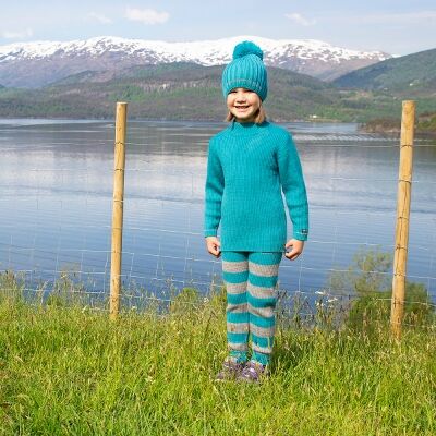 Safa Virre Bukse Turkis/lysgrå 80 Safa Virre Bukse Turkis/lysgrå 80