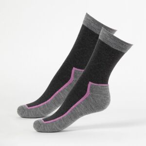 Safa Nevada Sokker 2 Par Grå/rosa 36-40 Safa Nevada Sokker 2 Par Grå/rosa 36-40