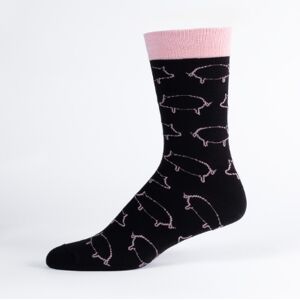 Safa Small Pigs Sokker Svart/rosa 41-45 Safa Small Pigs Sokker Svart/rosa 41-45