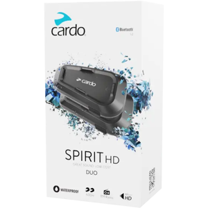Cardo Systems Cardo Spirit Hd 2-Pakning Intercom Duo Sett Cardo Systems Cardo Spirit Hd 2-Pakning Intercom Duo Sett