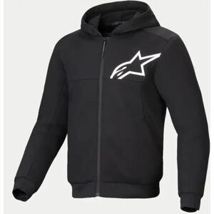 Alpinestars Chrome V2 Mc-Hoodie Svart/hvit 52/l Alpinestars Chrome V2 Mc-Hoodie Svart/hvit 52/l