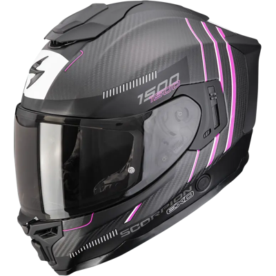 Scorpion EXO -1500 Carbon Air Str. S Exo-1500 Carbon Air Zity Matt Black-Pink Scorpion EXO -1500 Carbon Air Str. S Exo-1500 Carbon Air Zity Matt Black-Pink