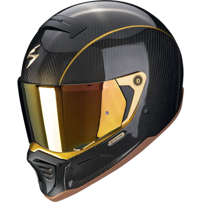 Scorpion EXO -Hx1 Carbon Se Svart/gull Xs Kanskje Den Kuleste Hjelmen På Markedet! Scorpion EXO -Hx1 Carbon Se Svart/gull Xs Kanskje Den Kuleste Hjelmen På Markedet!