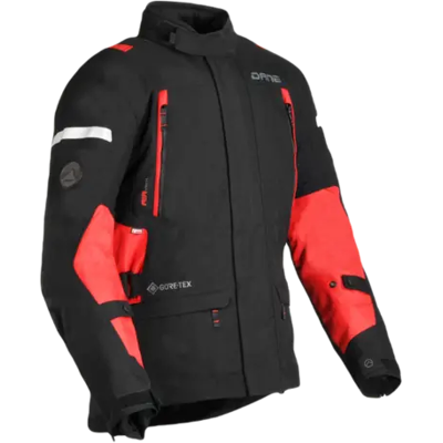 Dane Valby Gtx Mc-Jakke Svart/rød 58 Dane Valby Gtx Mc-Jakke Svart/rød 58