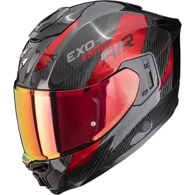 Scorpion EXO -1500 Carbon Air Str. Xxl Exo-1500 Carbon Air Platted Sort/rød Scorpion EXO -1500 Carbon Air Str. Xxl Exo-1500 Carbon Air Platted Sort/rød