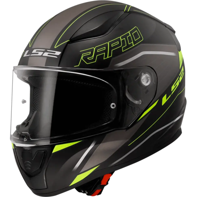 LS2 Mc-Hjelm Ff353 Rapid Ii Rokku Matt Svart/gul LS2 Mc-Hjelm Ff353 Rapid Ii Rokku Matt Svart/gul