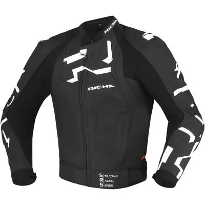 Richa Stradale Skinnjakke Svart/hvit 58/3xl Richa Stradale Skinnjakke Svart/hvit 58/3xl