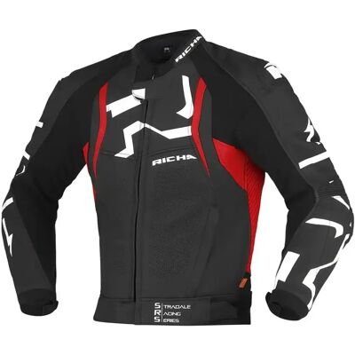 Richa Stradale Skinnjakke Svart/rød 52/l Richa Stradale Skinnjakke Svart/rød 52/l