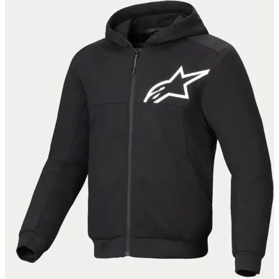 Alpinestars Chrome V2 Mc-Hoodie Svart/hvit L Alpinestars Chrome V2 Mc-Hoodie Svart/hvit L